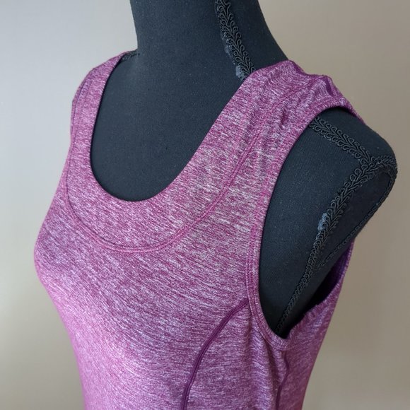 [SOLD] Lululemon Dash Tank Heathered Purple Ruffle Soft Athletic Running Top - Picture 3 of 13